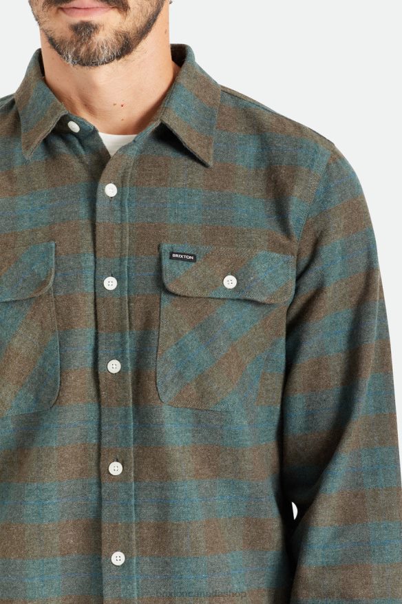 Brixton Apparel Ocean Men Bowery L/S Flannel HFR00P18