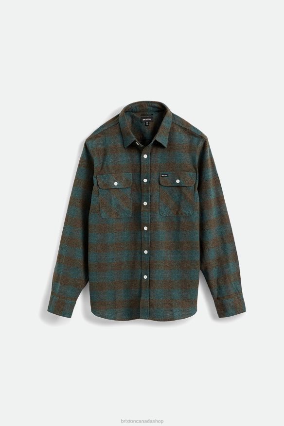 Brixton Apparel Ocean Men Bowery L/S Flannel HFR00P18
