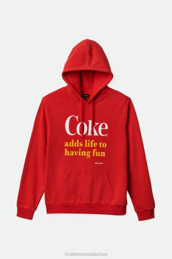 Brixton Apparel Coke Red Men Coca-Cola Having Fun Hood HFR00P141