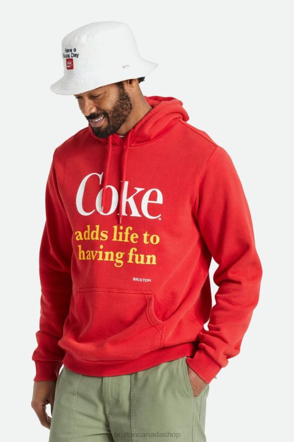 Brixton Apparel Coke Red Men Coca-Cola Having Fun Hood HFR00P141