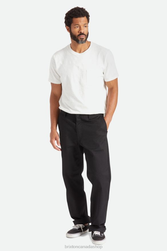 Brixton Apparel Black Men Choice Chino Relaxed Pant HFR00P151