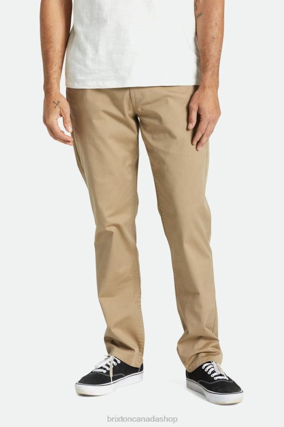 Brixton Apparel Khaki Men Choice Chino Regular Pant HFR00P148