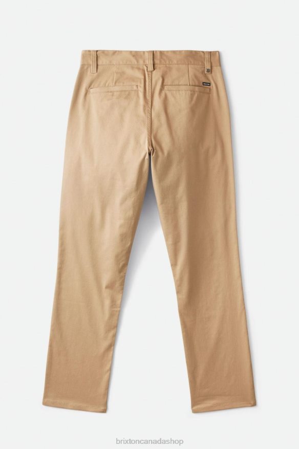 Brixton Apparel Khaki Men Choice Chino Regular Pant HFR00P148