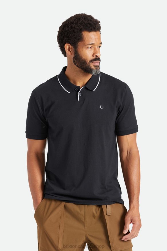 Brixton Apparel Black Men Proper S/S Polo Knit HFR00P123