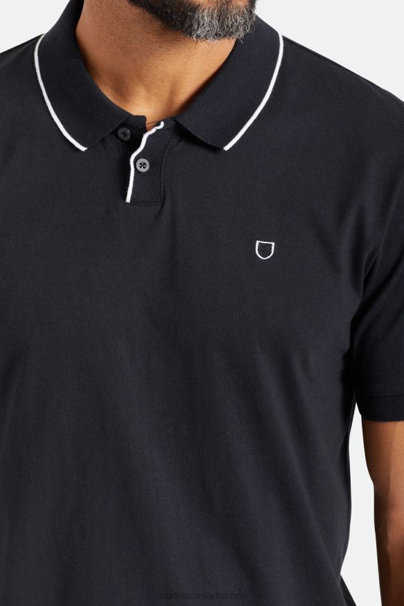 Brixton Apparel Black Men Proper S/S Polo Knit HFR00P123