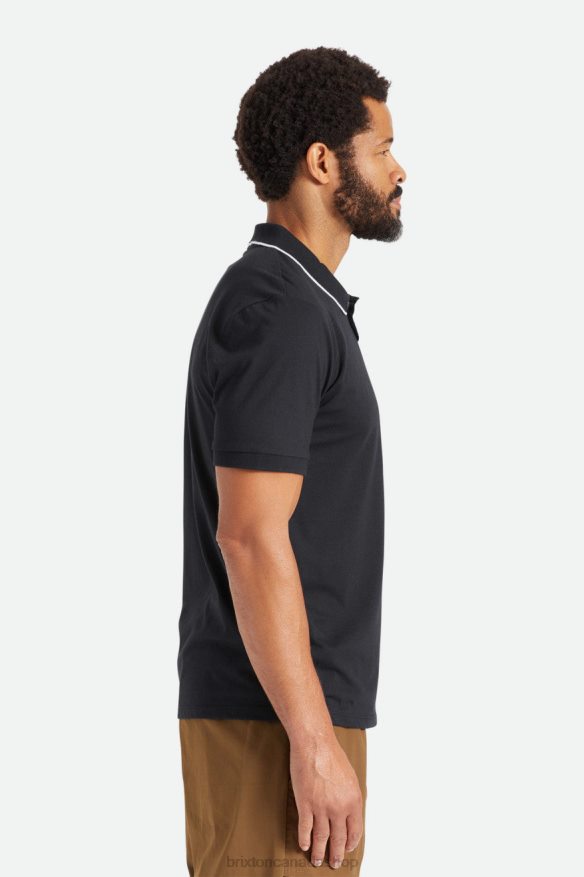 Brixton Apparel Black Men Proper S/S Polo Knit HFR00P123