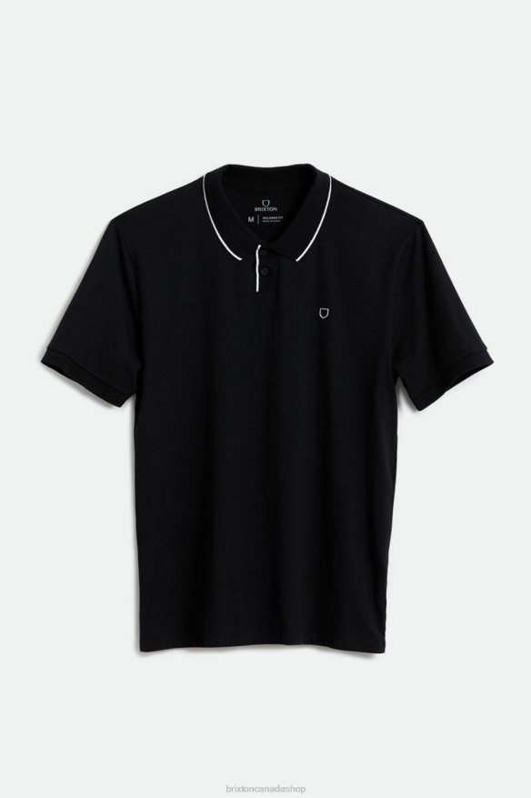 Brixton Apparel Black Men Proper S/S Polo Knit HFR00P123