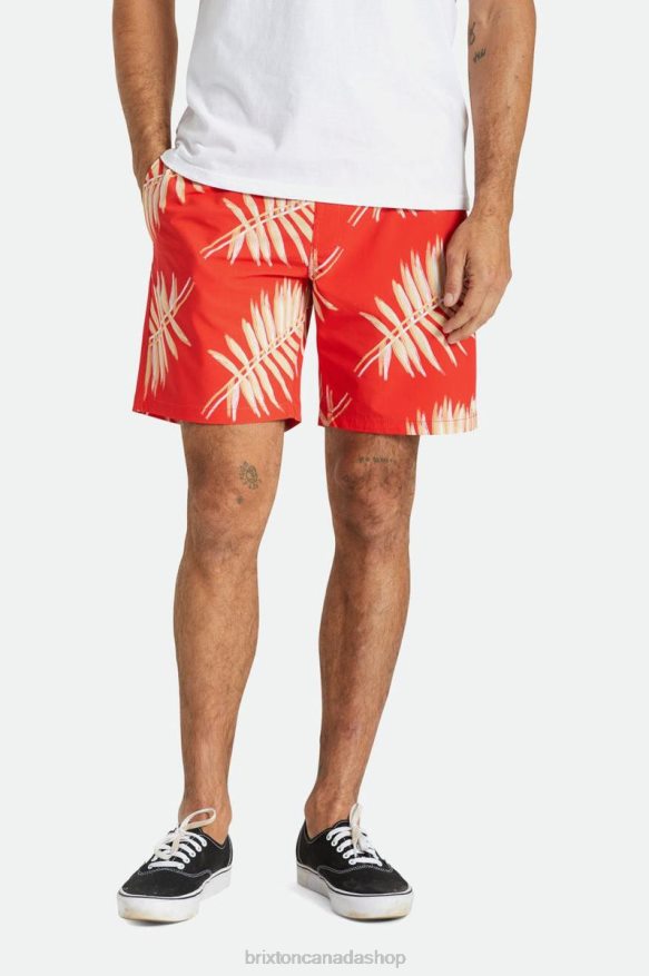 Brixton Apparel Aloha Red Men Voyage Short 7'' HFR00P153