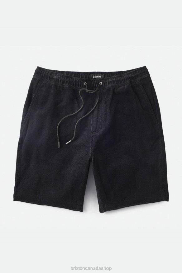 Brixton Apparel Black Cord Men Madrid II Short 5'' HFR00P169