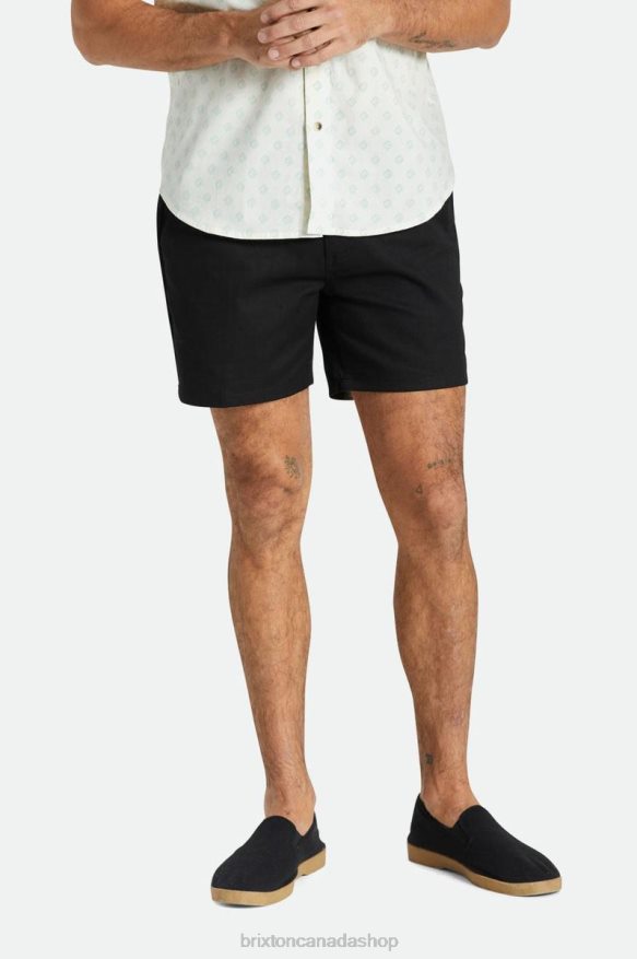 Brixton Apparel Black Men Choice Chino Short 5'' HFR00P166
