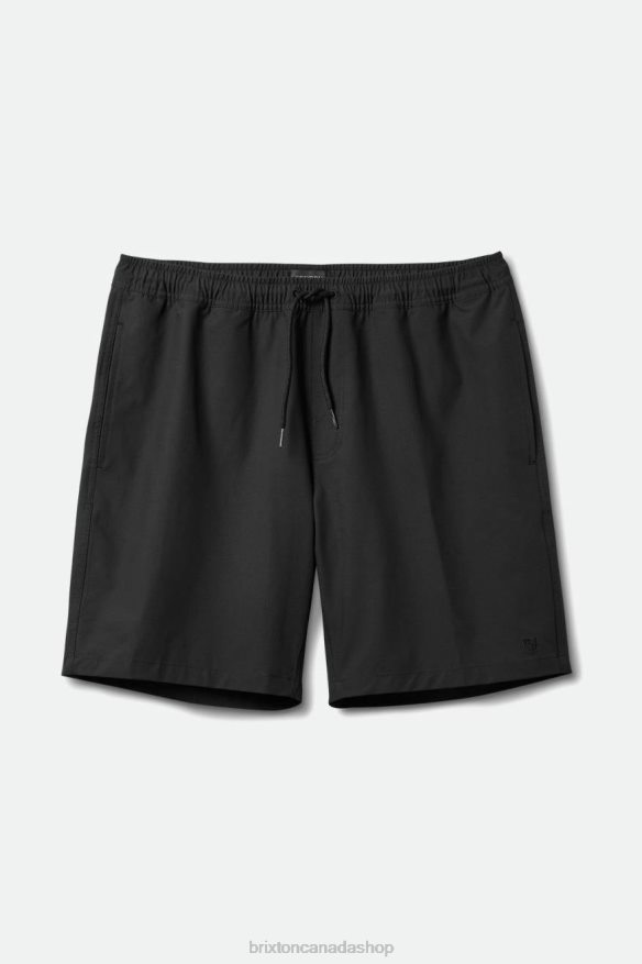 Brixton Apparel Black Men Voyage Hybrid Short 5'' HFR00P155