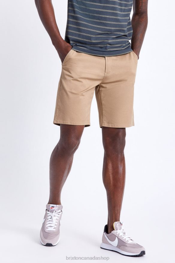 Brixton Apparel Khaki Men Choice Chino Short 9'' HFR00P171