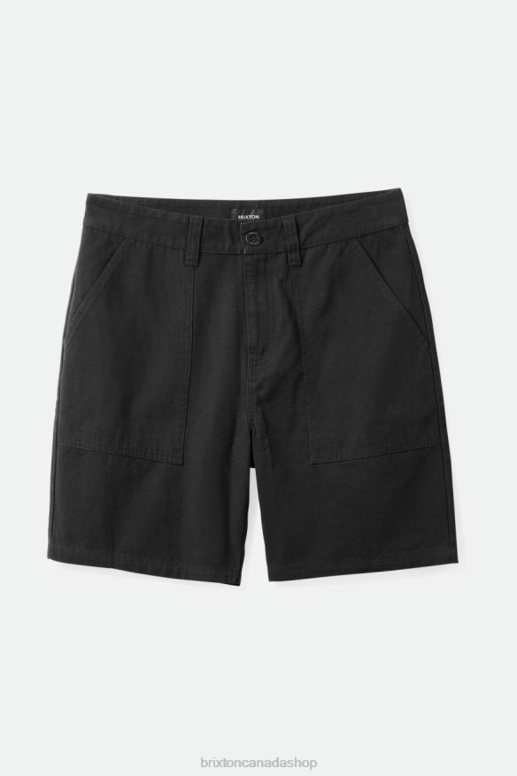Brixton Apparel Washed Black Men Surplus Short HFR00P160