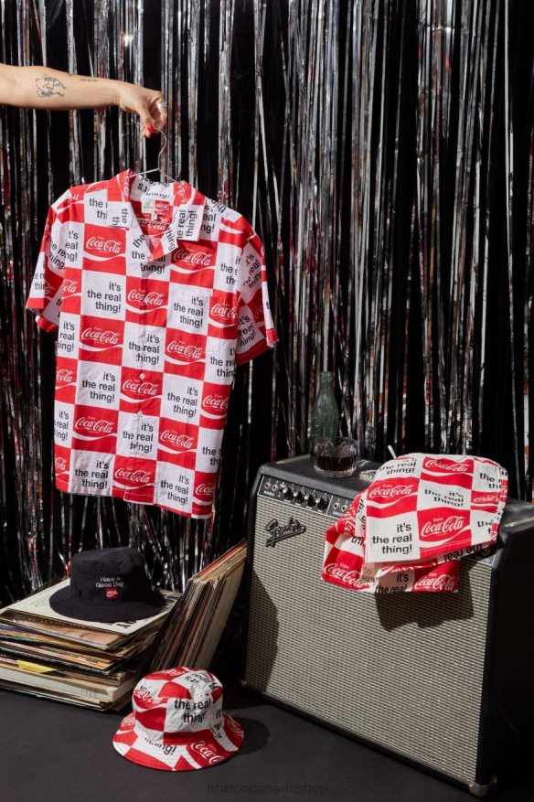 Brixton Apparel White Men Coca-Cola Voyage Short 5'' HFR00P158