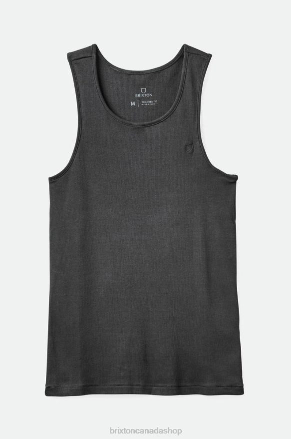 Brixton Apparel Black Vintage Wash Men Vintage Reserve Tank HFR00P128