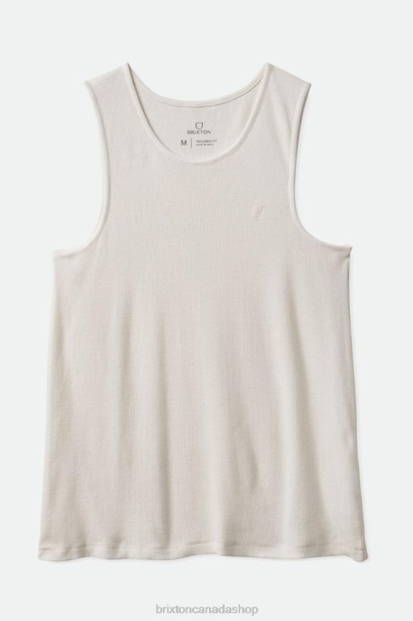 Brixton Apparel Off White Vintage Wash Men Vintage Reserve Tank HFR00P127