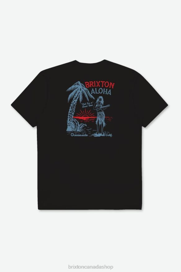 Brixton Apparel Black Men Good Time S/S Tailored Tee HFR00P117