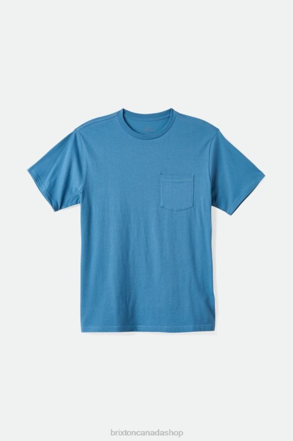 Brixton Apparel Blue Heaven Men Premium Cotton S/S Pocket Tee HFR00P68