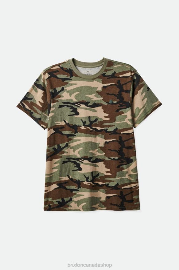 Brixton Apparel Camo Vintage Wash Men Vintage Reserve S/S Tee HFR00P98