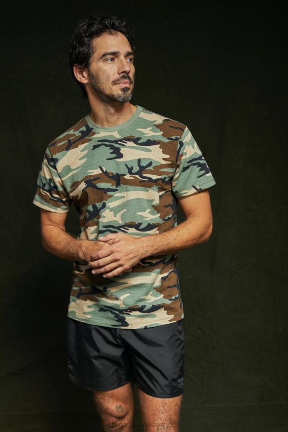 Brixton Apparel Camo Vintage Wash Men Vintage Reserve S/S Tee HFR00P98