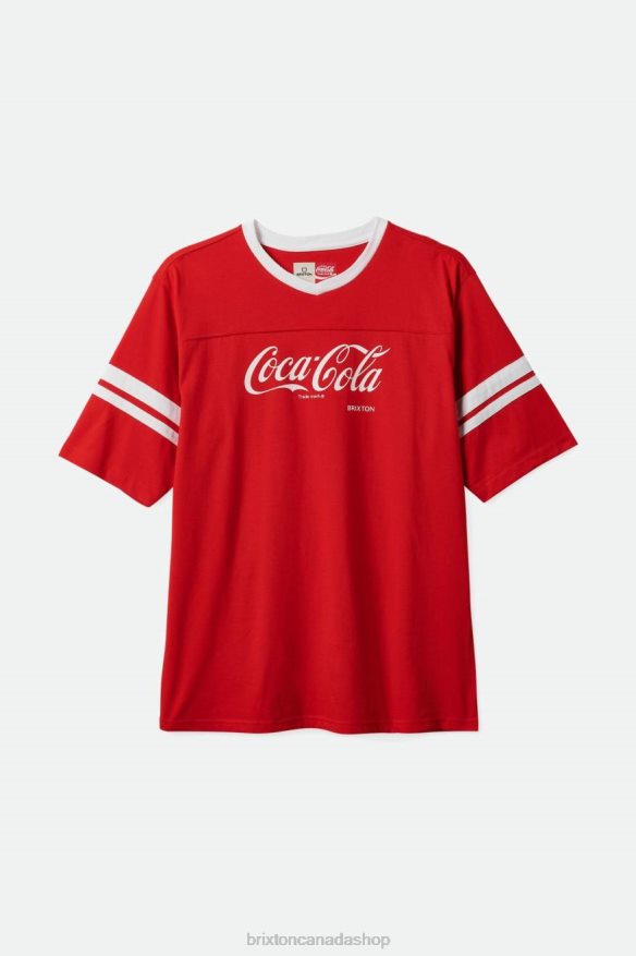 Brixton Apparel Coke Red Men Coca-Cola Classic Football Tee HFR00P111