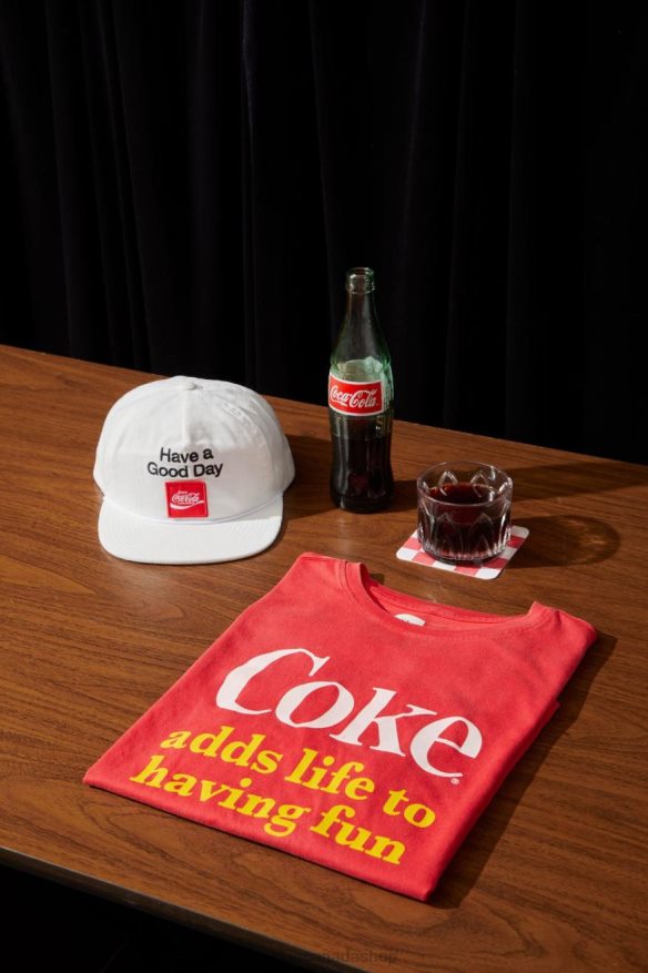 Brixton Apparel Coke Red Men Coca-Cola Having Fun S/S Tailored Tee HFR00P75