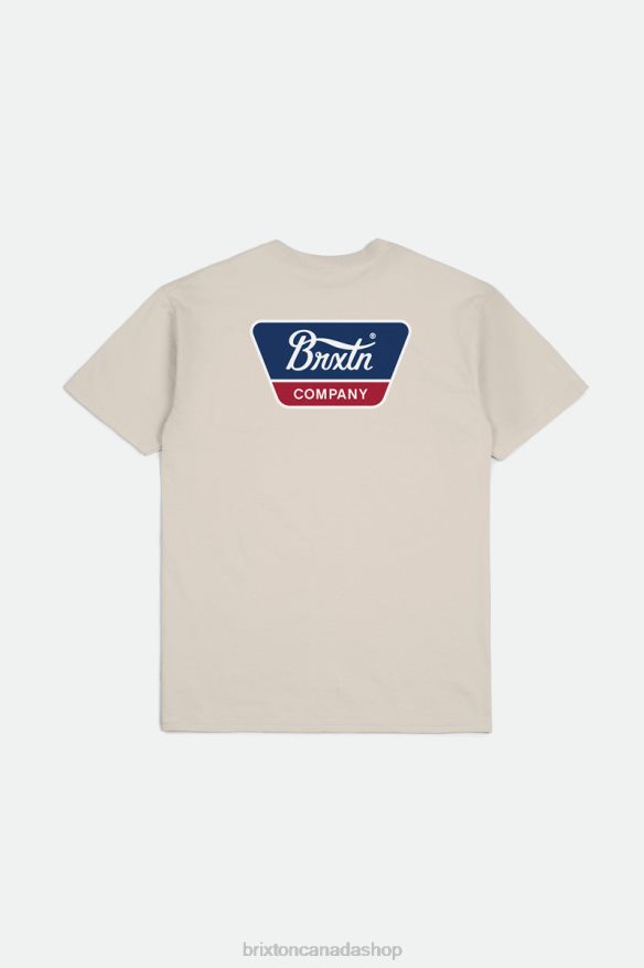 Brixton Apparel Cream Men Linwood S/S Standard Tee HFR00P64
