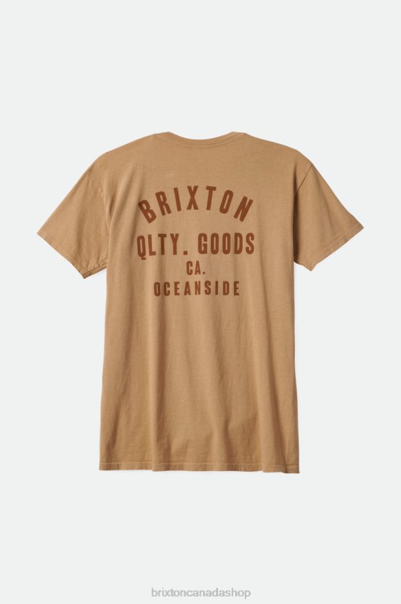 Brixton Apparel Mojave Garment Dye Men Woodburn Oceanside S/S Standard Tee HFR00P39