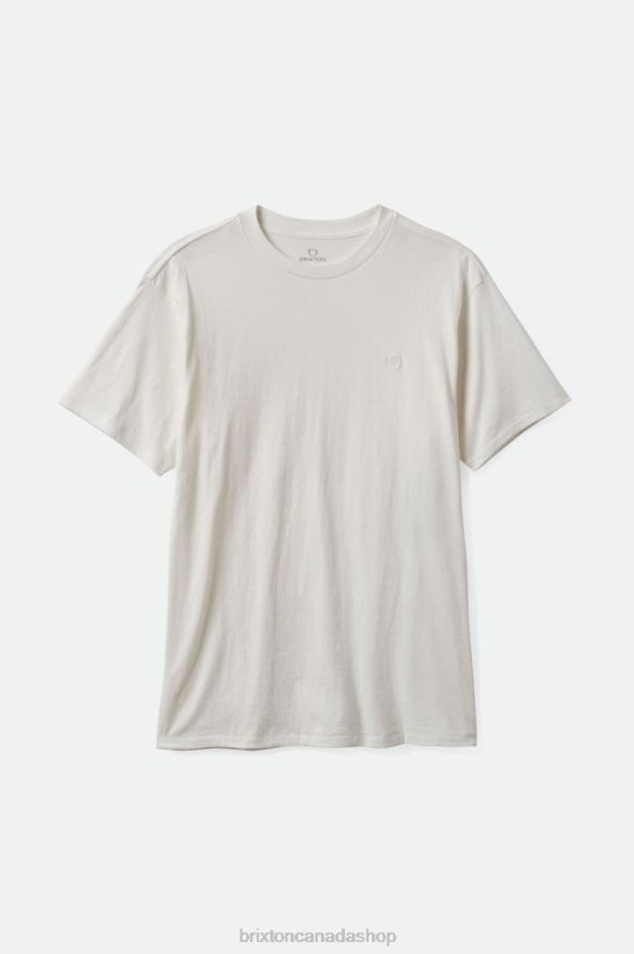 Brixton Apparel Off White Vintage Wash Men Vintage Reserve S/S Tee HFR00P96