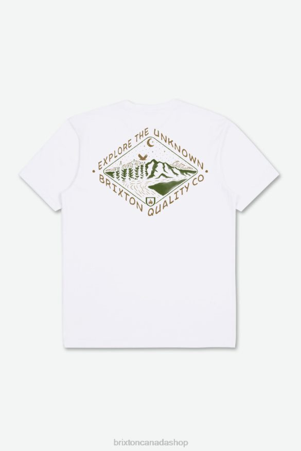 Brixton Apparel White Men Apalachin S/S Standard Tee HFR00P83
