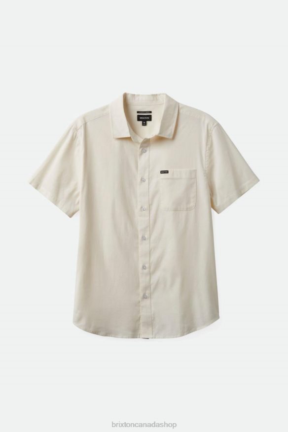 Brixton Apparel Off White Men Charter Oxford S/S Woven HFR00P12