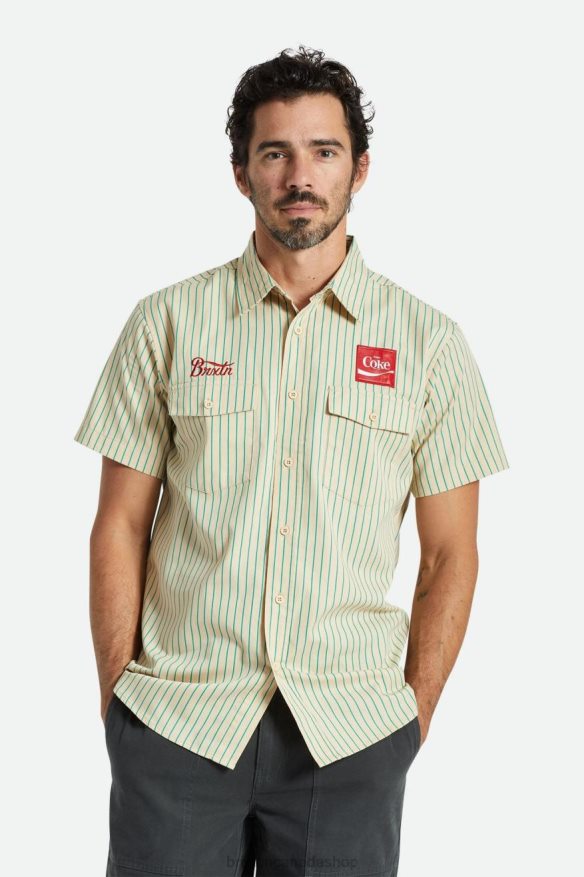 Brixton Apparel Tan Men Coca-Cola Delivery Olson S/S Woven HFR00P26