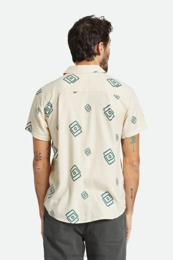 Brixton Apparel Whitecap/Spruce Men Charter Slub S/S Woven HFR00P1