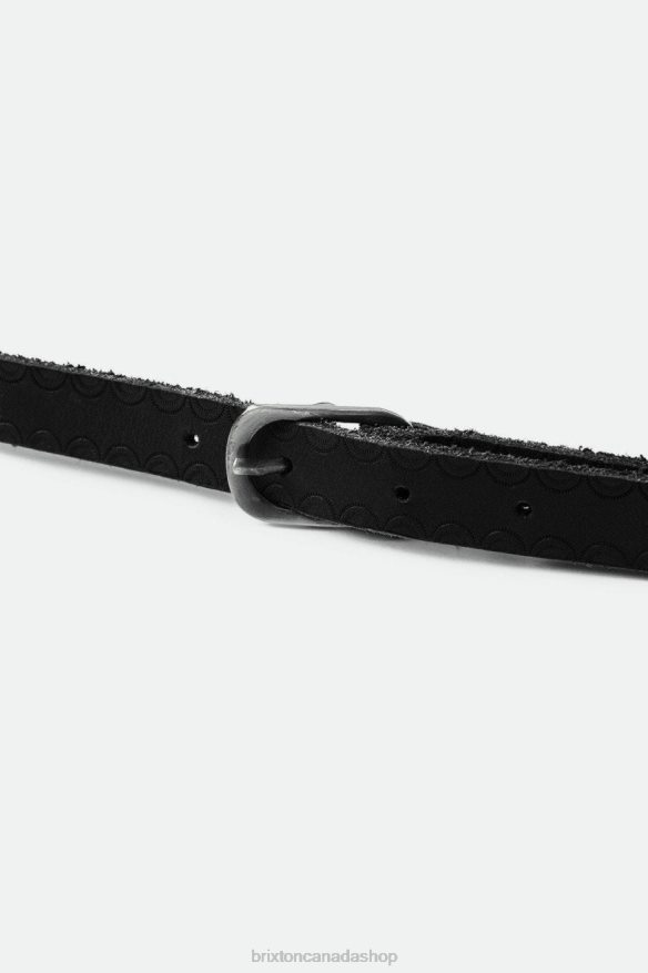 Brixton Accessories Black Unisex Adjustable Buckle Hat Band HFR00P365