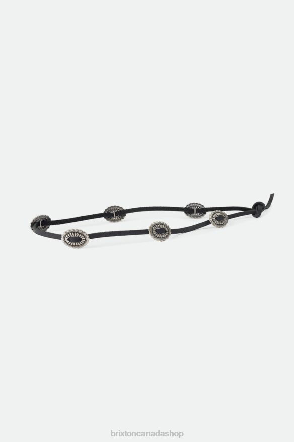 Brixton Accessories Black Unisex Adjustable Western Hat Band HFR00P362