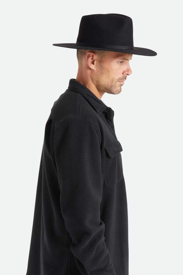 Brixton Accessories Black Unisex Cohen Cowboy Hat HFR00P205