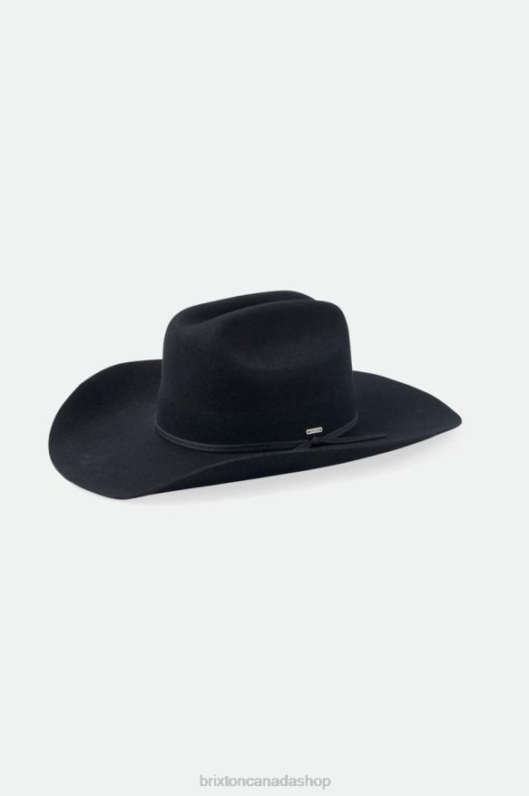 Brixton Accessories Black Unisex El Paso Reserve Cowboy Hat HFR00P203