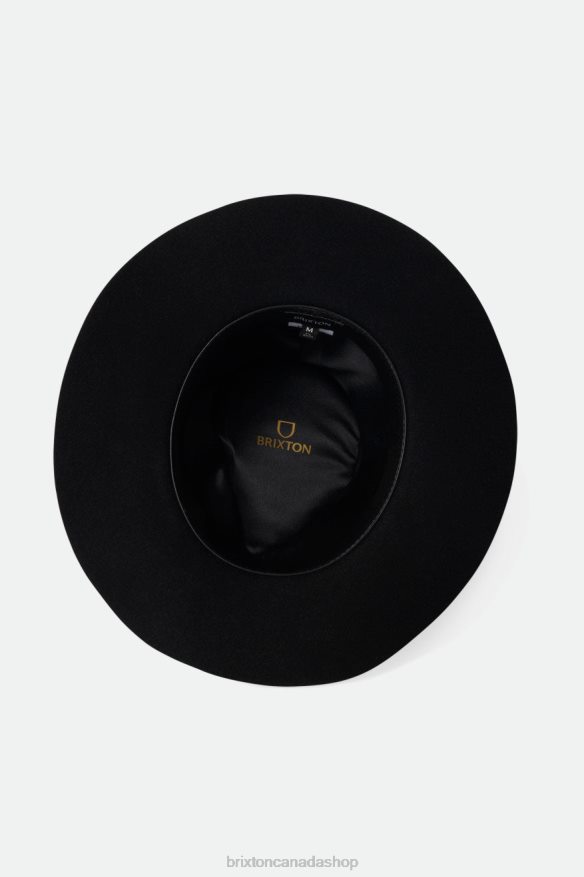 Brixton Accessories Black Unisex Whiskey River Cowboy Hat HFR00P206