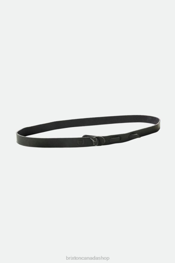 Brixton x Artifact Accessories Black Unisex Leather Adjustable Hat Band HFR00P372