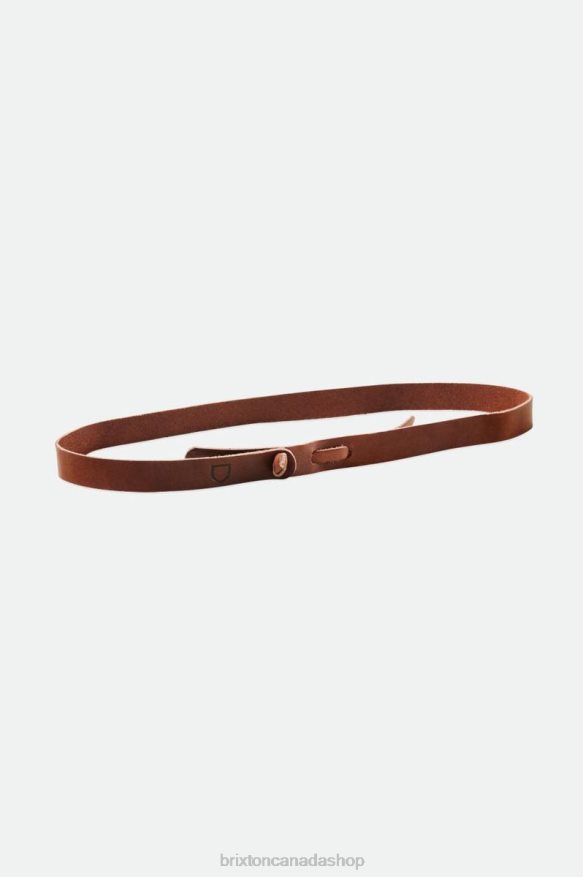 Brixton x Artifact Accessories Brown Unisex Leather Adjustable Hat Band HFR00P373