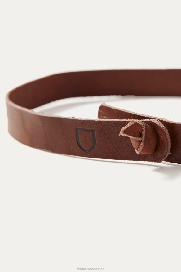 Brixton x Artifact Accessories Brown Unisex Leather Adjustable Hat Band HFR00P373