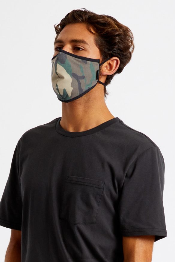 Brixton Accessories Camo Unisex Antimicrobial 4-Way Stretch Face Mask HFR00P388
