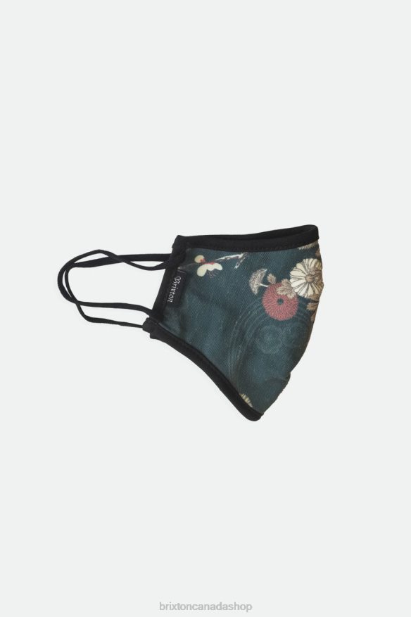 Brixton Accessories Floral Unisex Antimicrobial 4-Way Stretch Face Mask HFR00P390