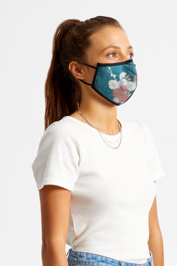 Brixton Accessories Floral Unisex Antimicrobial 4-Way Stretch Face Mask HFR00P390