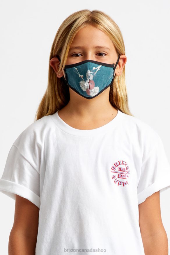 Brixton Accessories Floral Unisex Youth Antimicrobial Face Mask HFR00P409