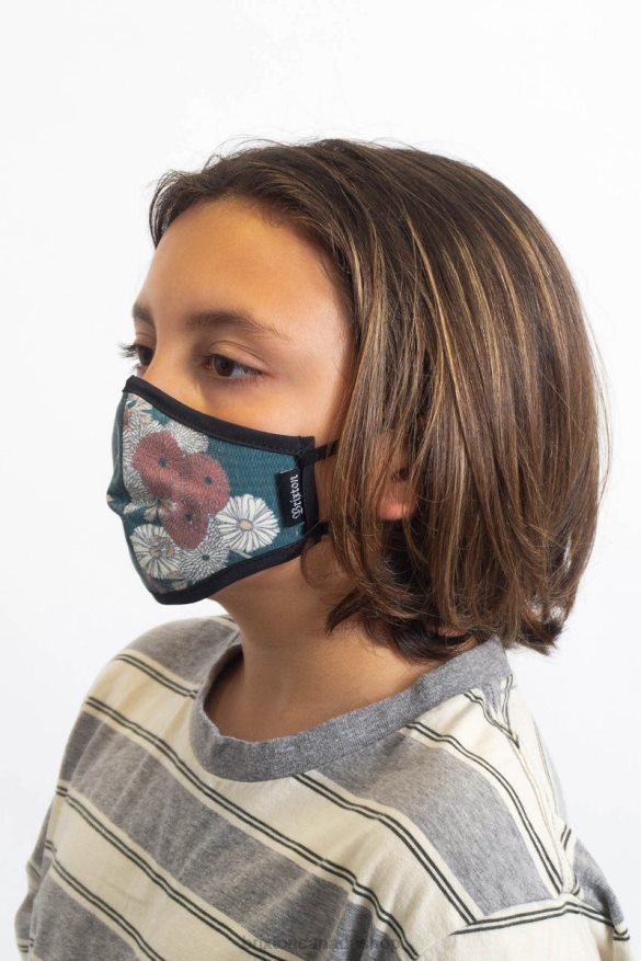 Brixton Accessories Floral Unisex Youth Antimicrobial Face Mask HFR00P409