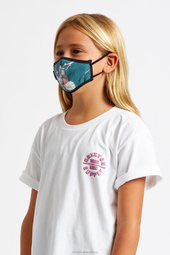 Brixton Accessories Floral Unisex Youth Antimicrobial Face Mask HFR00P409