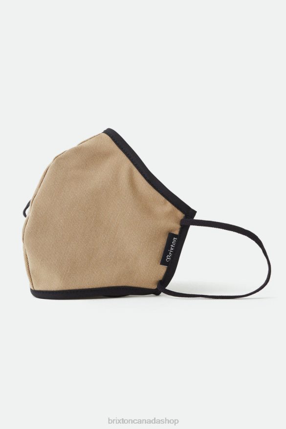 Brixton Accessories Khaki Unisex Antimicrobial 4-Way Stretch Face Mask HFR00P385