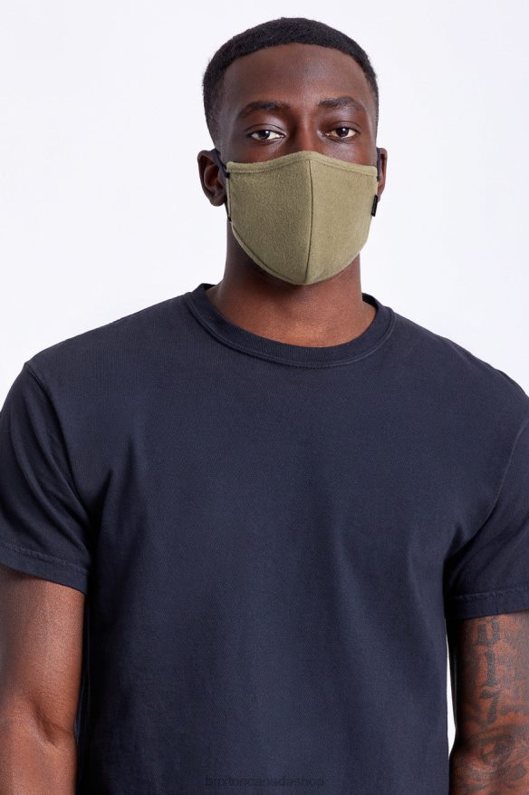 Brixton Accessories Military Olive Unisex Arctic Fleece Face Mask HFR00P394