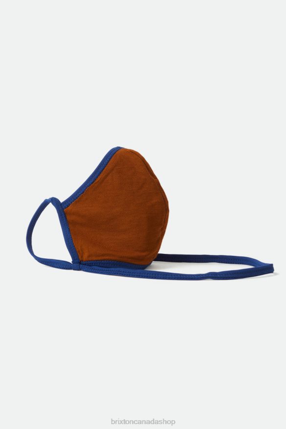 Brixton Accessories Navy/Tan Unisex Everything Face Mask HFR00P379